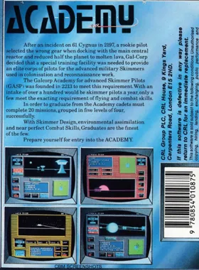 Academy (F) (1987) box cover back